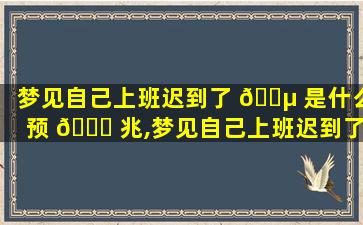 梦见自己上班迟到了 🌵 是什么预 🐛 兆,梦见自己上班迟到了是什么预兆周公解梦